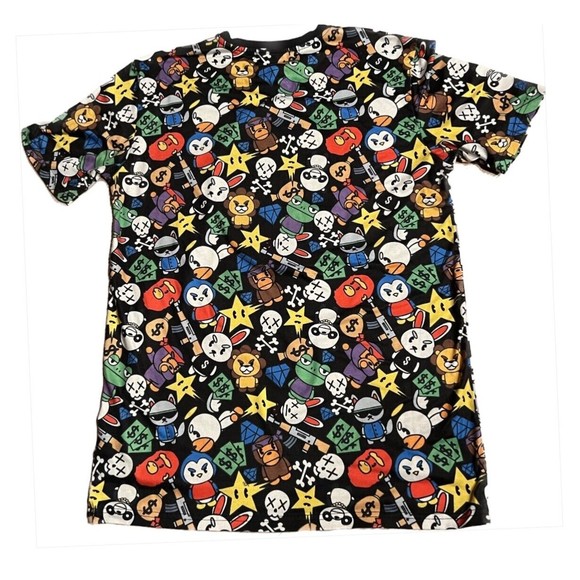 ‘APE KILL APE’ Tee Hudson Outerwear Cartoon Characters T Shirt Mens M- pre-owned - Picture 2 of 3